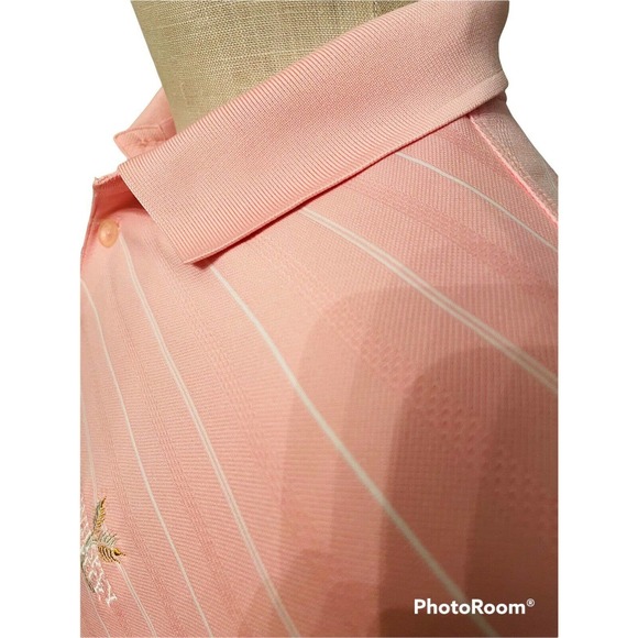 Nike Golf Tour Performance Dri Fit Shirt XL Excellent Condition Pink White - Picture 3 of 7